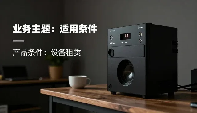 设备租赁中的性能表现与适用场景解析